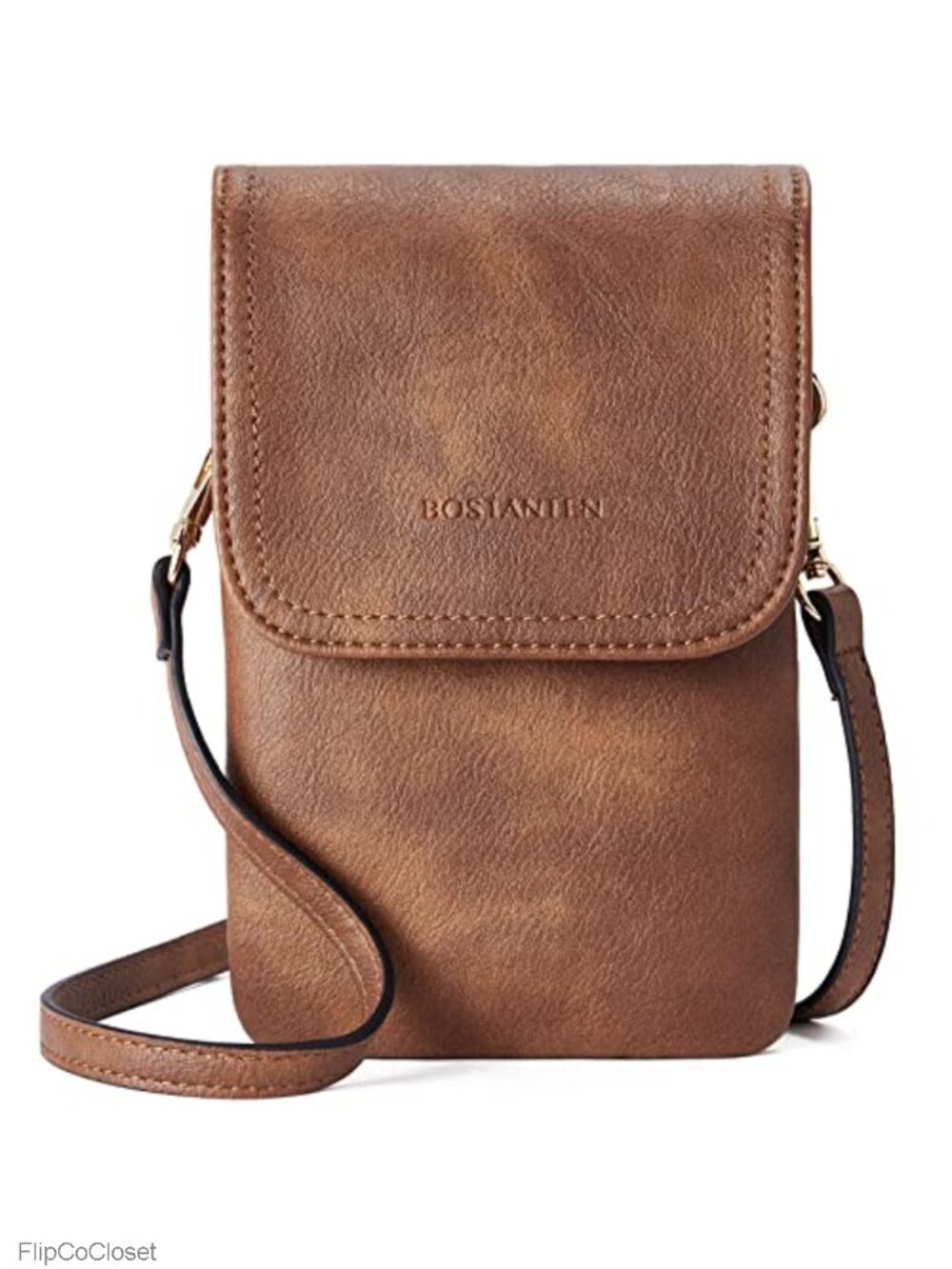 Small Vegan Leather Crossbody Phone Purse with Card Slots